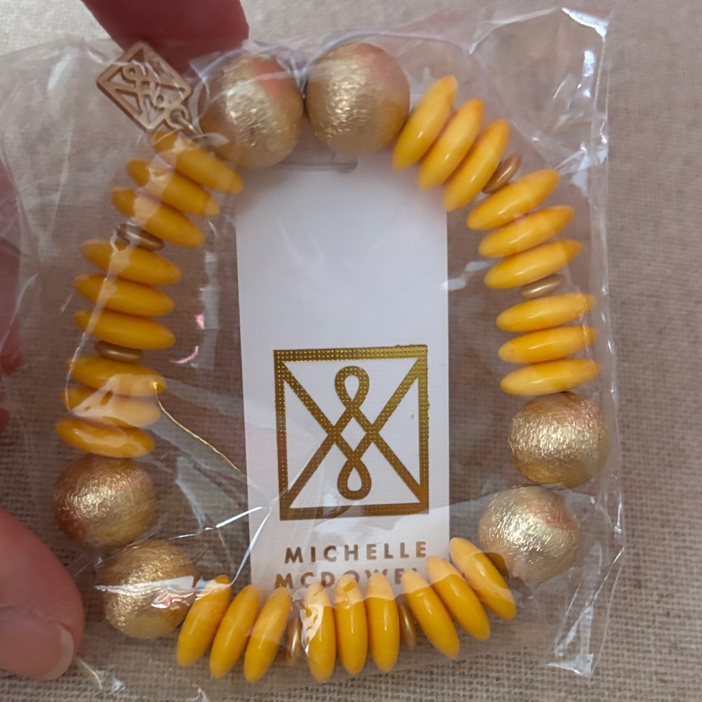 Michelle McDowell Gold and Yellow James Bracelet